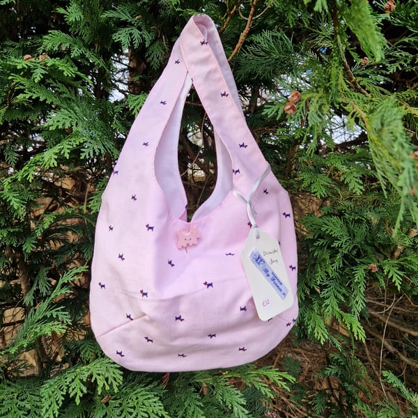 Children's Pink Scottie Dog bag 