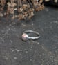 Hammered silver pebble ring  - Image 5
