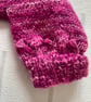 Baby cardigan with lacy pattern knitted in a hand dyed yarn  - Image 5