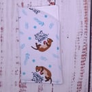 Otterly awesome otter fabric padded glasses case