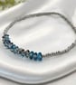 Steel Blue Anklet