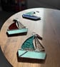 Perfectly Imperfect boats or yachts in stained glass