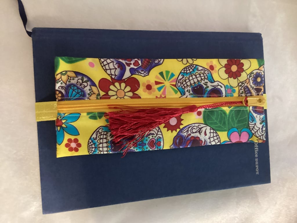 Notebook Pen Holder Pouch, scull pen holder, notebook pouch