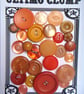 26 Vintage Orange Buttons - Image 1