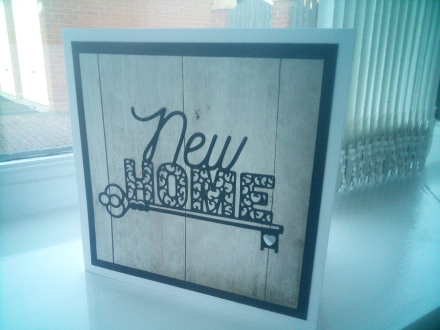 Wood new home card