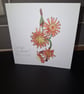 Original Handpainted Greetings Card- Orange Hawkweed - Image 2