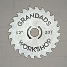 Personalised workshop garage circular saw sign 