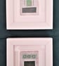 Colourful Combinations in Green Tones Handstitched Geometric Art Pictures - Image 6
