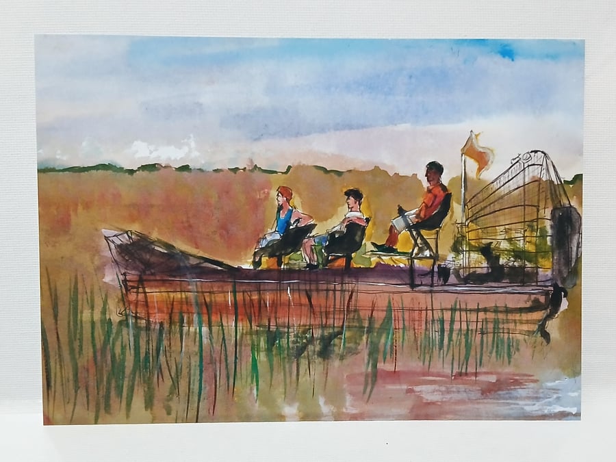The Next Step Everglades watercolour print A5