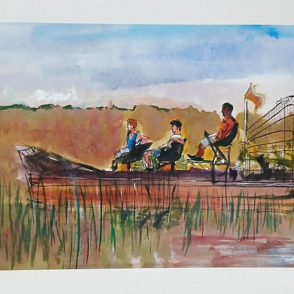 The Next Step Everglades watercolour print A5