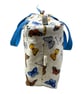 Large wash bag in butterfly print, toiletries bag with handles and pocket. - Image 5