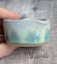 Perfectly imperfect Pair of white and turquoise ceramic heart tealight holders - Image 5