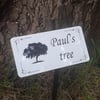 Tree Memorial plaque Dedication tree marker Memorial tree Plaque Remembrance Pla