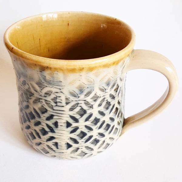 Grey Mug - Hand Thrown Stoneware Ceramic Mug