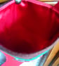  Christmas Stocking Lined with applique Holly and Trees - Image 7