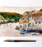 Looe, Cornwall original painting watercolour and gouache - Image 5