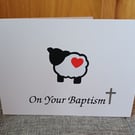 A6 On Your Baptism Greeting Card 