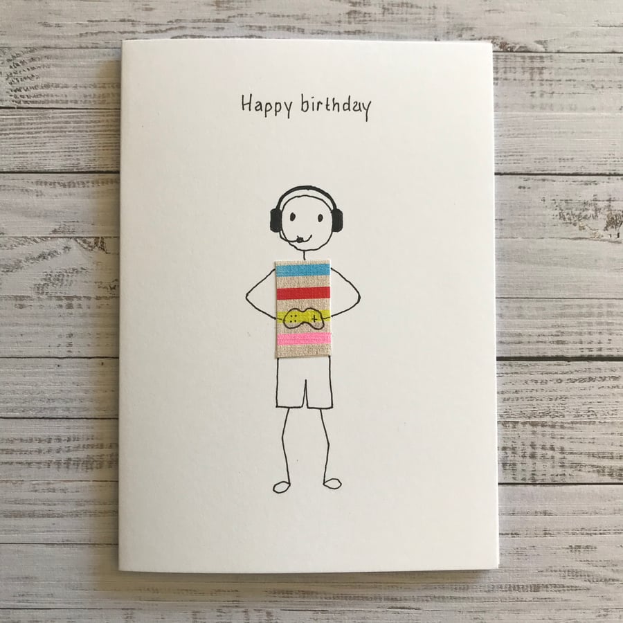 Teenager card, Gaming card, Personalised