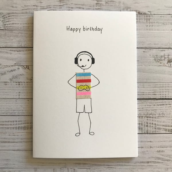 Teenager card, Gaming card, Personalised