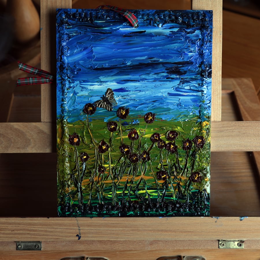 Botanical Mixed Media on 8 x 6inch art board