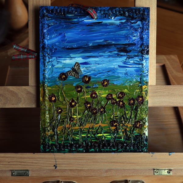 Botanical Mixed Media on 8 x 6inch art board