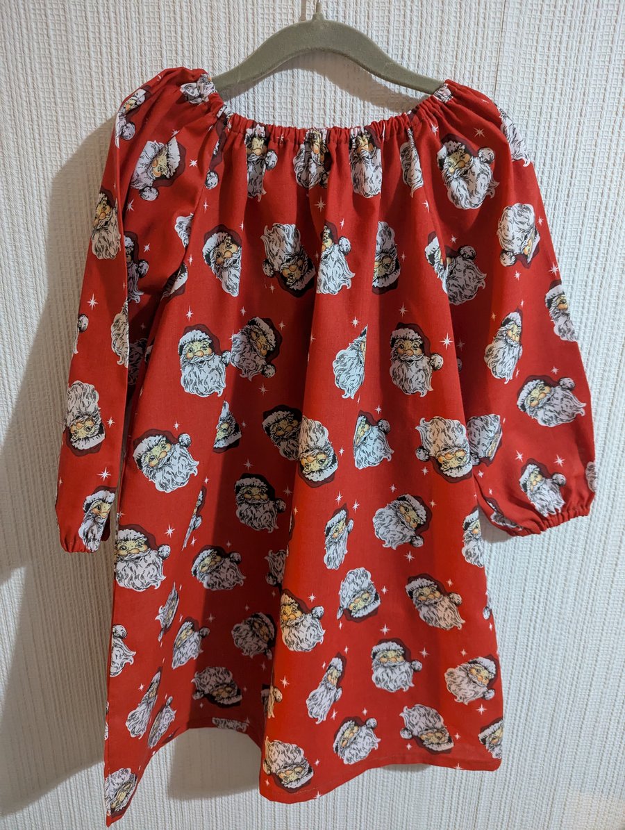 Girls Santa Parisian dress age 5-6