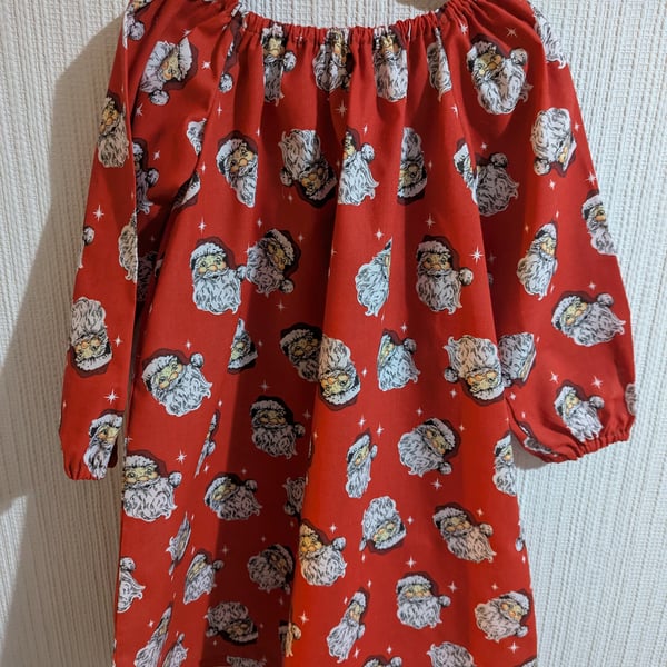 Girls Santa Parisian dress age 5-6