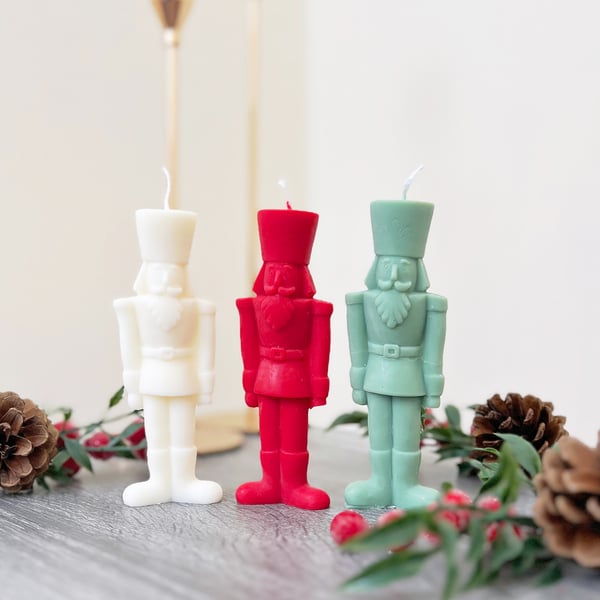 Christmas Nutcracker Candle - Festive Nutcracker Christmas Decoration