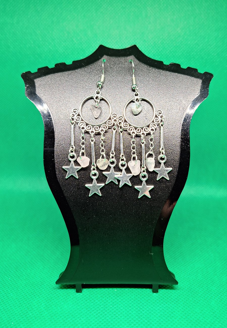 Starry starry night boho style earrings