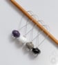 Lampwork Stitch Markers - Ace Pride - Image 3