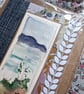 watercolour print greeting card handmade- no 7 beachscape - Image 2