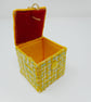 Handmade textile keepsake box with needle felting and hand embroidery  - Image 3