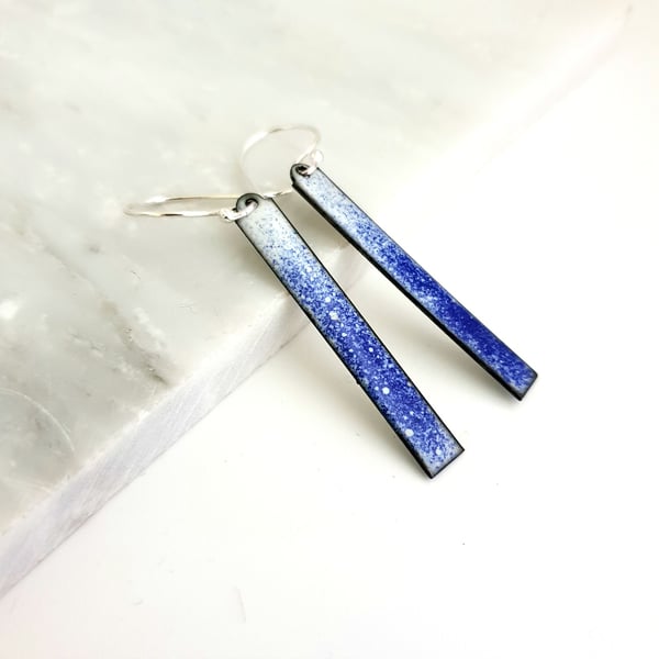Enamel Bar Earrings