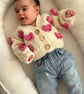 Baby girl cardigan with bows 