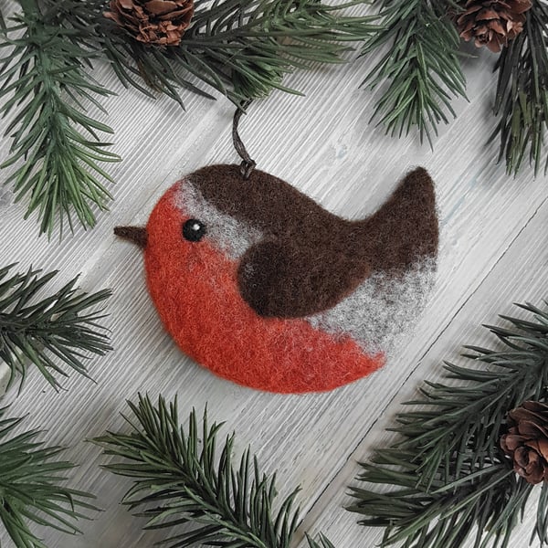 Rosie the Needle Felted Robin