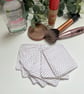 Reusable Bamboo Towelling Face Pads Pack of 7 - Purple Polka Dots