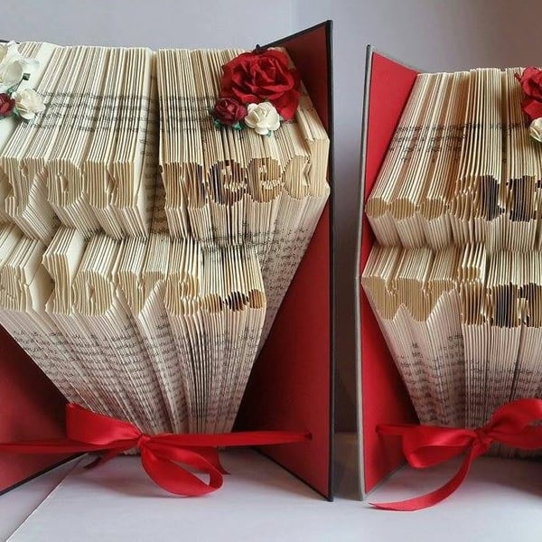All you need is love...and wine Bookend Book Folding Patterns - EMAILED PDF