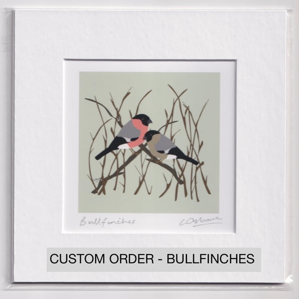 Custom order - Bullfinches