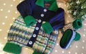 HAND KNITTED DESIGNER BABY JUMPERS, BABY ROMPERS, DRESSES & GILETS 