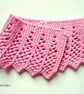 Pink cotton collar - Ladies cotton gift - One-of-a-kind neck accessory - Image 6