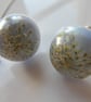 Unisex Silver Real Flower Cuff links with Queen Anne's Lace - SNOWFLAKE
