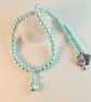 Pale Aqua Glass Pearl Necklace - Handmade In Devon - Image 5