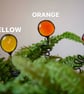 Stained glass flower pot plant stake, all rainbow colours sun catcher, plant acc - Image 8