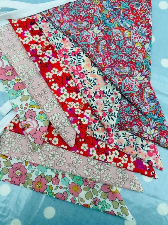Liberty Fabric Bunting, Banner, 