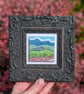 The Storm over the Hills - Original miniature collage. Framed  - Image 9