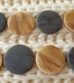 1 & 3 8" 34.5mm 54L Marbled Stone look Italian Buttons in 2 fantastic colours