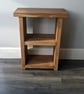 Handmade Rustic Wooden Sofa Side Table: Farmhouse Decor Book Shelf Unit - Image 9