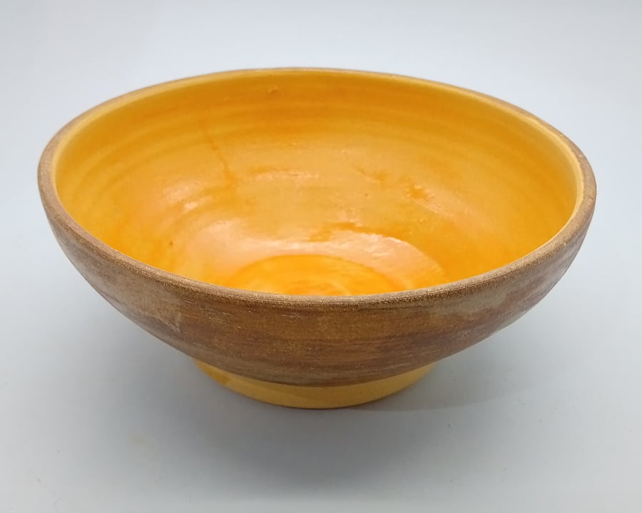 Orange & brown bowl