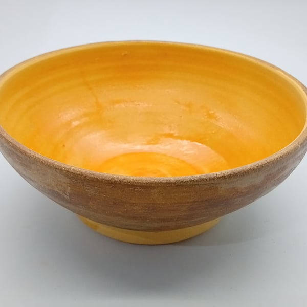 Orange & brown bowl