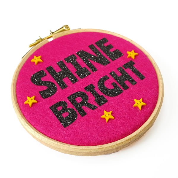 Shine Bright Felt Wall Art